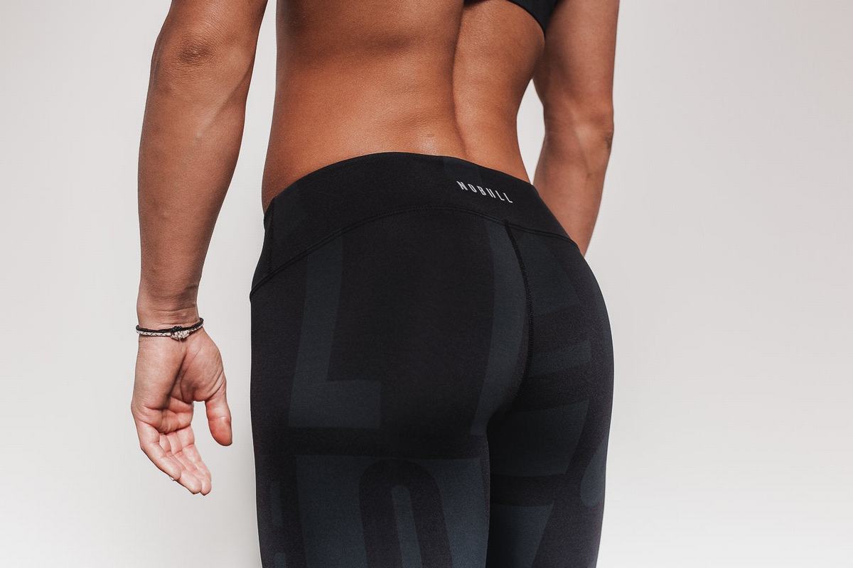 Nobull Women's Tights Black | Australia (WH4693)